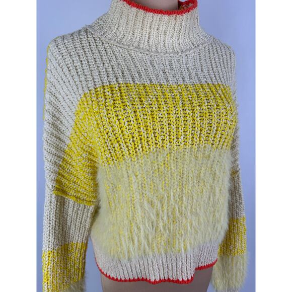 Free People Size XS Sunbrite Cotton Blend Sweater Cropped Oversized REVOLVE - Picture 4 of 16